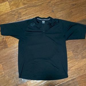 Black Mens fox cycling shirt